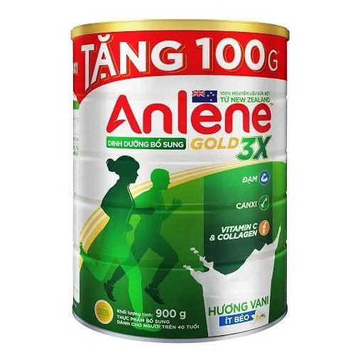 Sữa bột Anlene Gold 3X 900g (>40 tuổi)