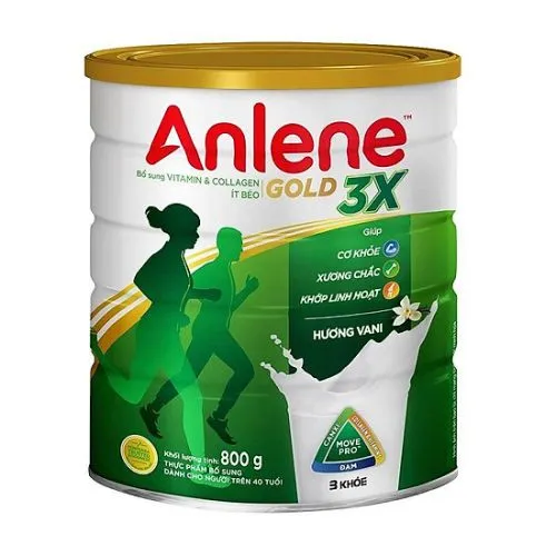 Sữa bột Anlene Gold 3X 800g (>40 tuổi)