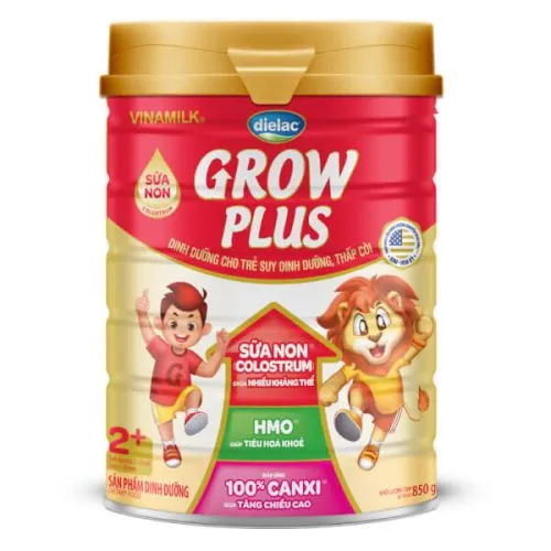 Sữa bột Dielac Grow Plus 2+ 850g (2-10 tuổi)