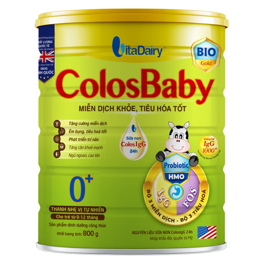 Sữa bột ColosBaby Bio Gold 0+ 800g (0-12 tháng)