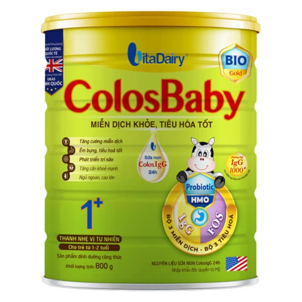 Sữa bột ColosBaby Bio Gold 1+ 800g (1-2 tuổi)